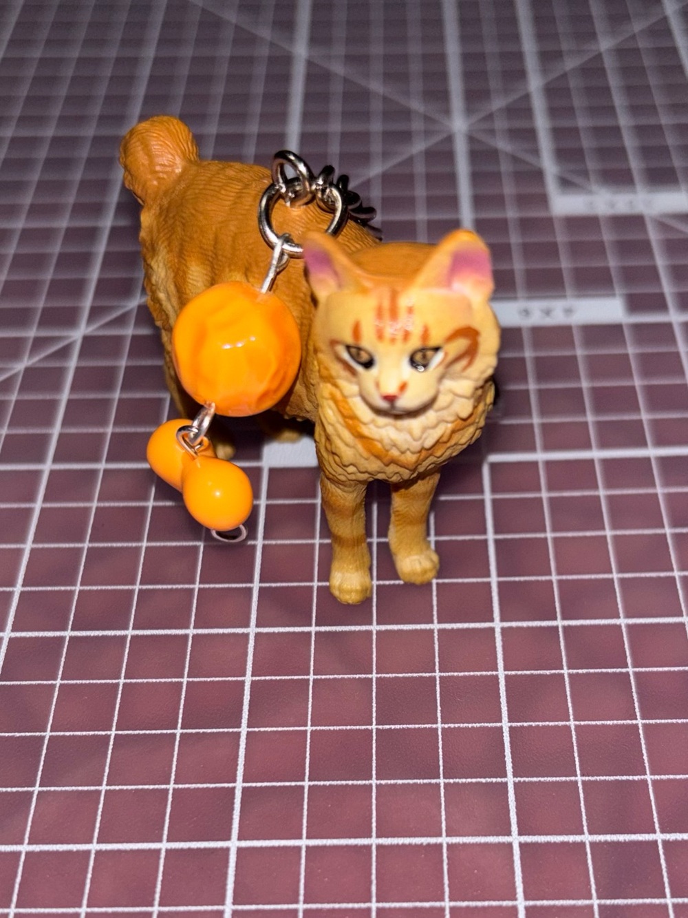Handmade American Bobtail Cat Keychain